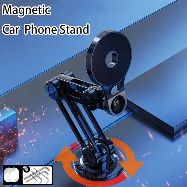 720 drehen Metall Magnetische Auto Telefon Halter Faltbare Universal Handy  Stehen Air Vent Magnet Halterung GPS Unterstützung Für iPhone 14 -  AliExpress