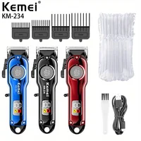 Kemei Km-234 Men Trimmer Clipper Professional Hair Trimmer Led Display Rechargeable Cordless Hair Clipper 2