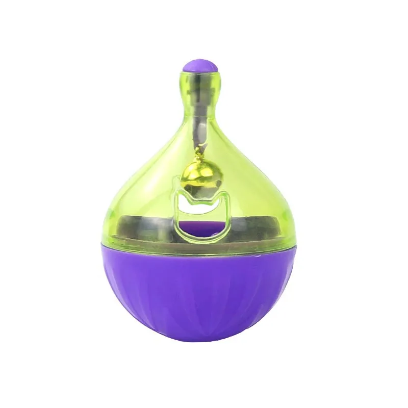 Pet Feeding Toys-Cat Fun Bowl Tumbler Feeder Puppy Kitten Shaking Leakage Food Ball Container Exercise Training
