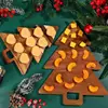 Cutting Board Christmas Tree Butter Bread Pizza Wooden Plate Cute Boards Fruit Tray Dessert Plate Trees kitchen tool 2