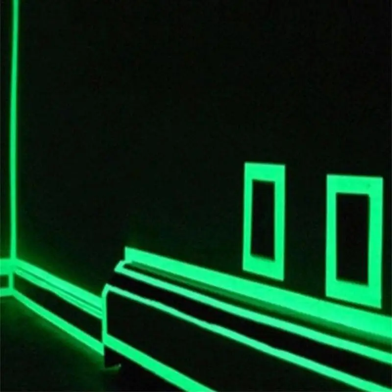 5m 2cm Luminous Tape Fluorescent Night Self-adhesive Glow In The Dark Stickers Tape Security Warning Tape Home Decoration