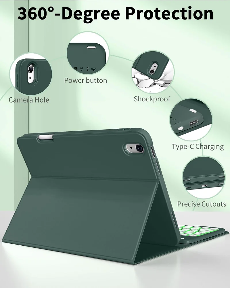 Magnetic Slim Protective Leather Tablet Case Cover