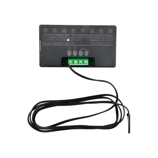 W3230 DC12V/24V AC10-220V Probe Line 20A Digital Temperature Control LED Display Thermostat with Heat/Cooling Control Instrument 2