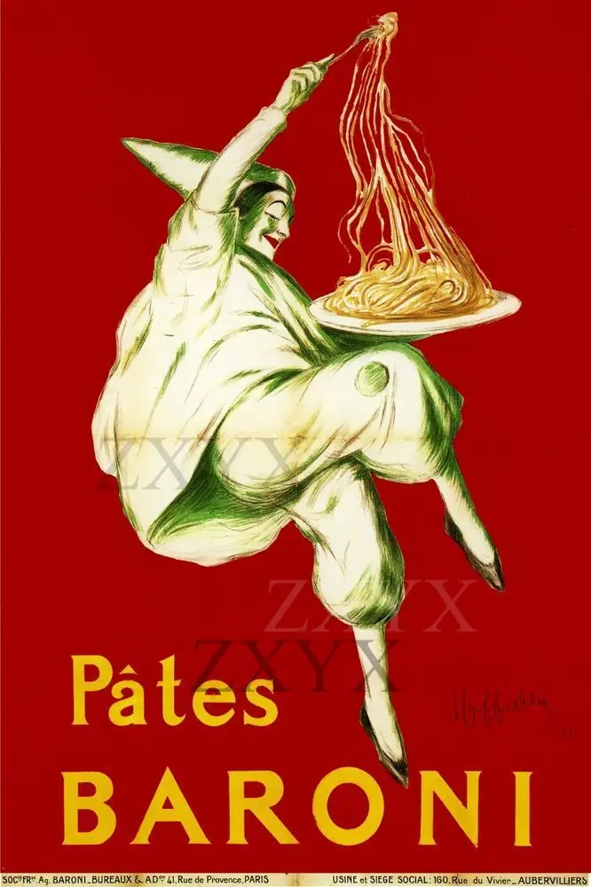 

Pates Baroni Artist Leonetto Cappiello винтажный рекламный изысканный постер