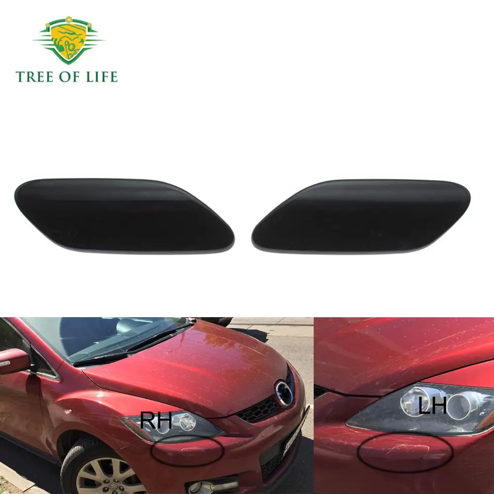 앞 범퍼 헤드라이트 와셔 스프레이 클리닝 액추에이터 커버 캡 뚜껑, MAZDA CX-7 CX7 2006 2007 2008 2009, EH10518H1 EH10518G1 