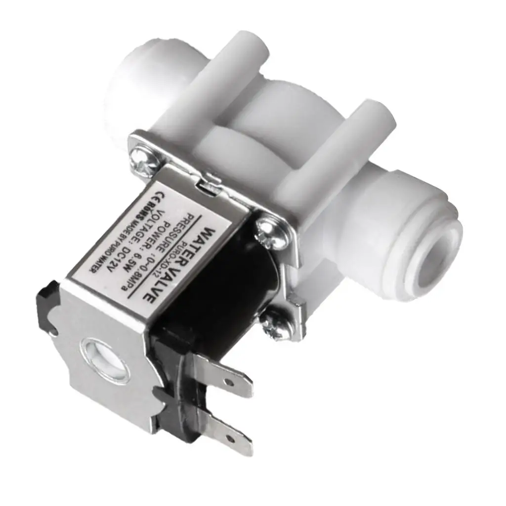 

12V Water Inlet Solenoid 0-0.8 MPa, 1200cc for 3/8 Inch Plastic