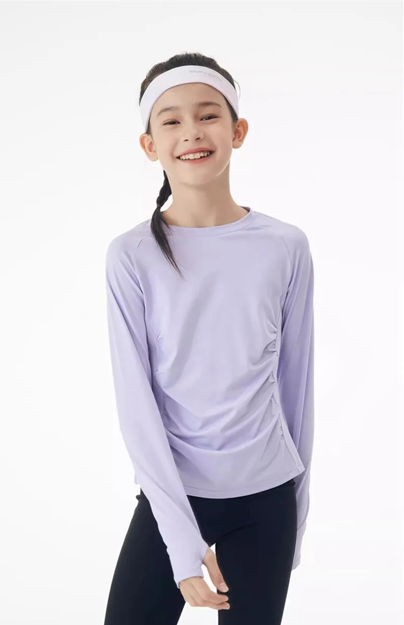 Girls Long Sleeved Shirt Tennis Children Outdoor Sports T-Shirts Lightweight Athletic Quick Dry Running Tee Fitness Yoga Clothes 16 Sb24f92f0c5524df6b0a63bae5e0c1790O