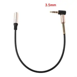 24cm Right Angle 3.5mm Audio Extension Cable for Speakers and Headsets (Black)