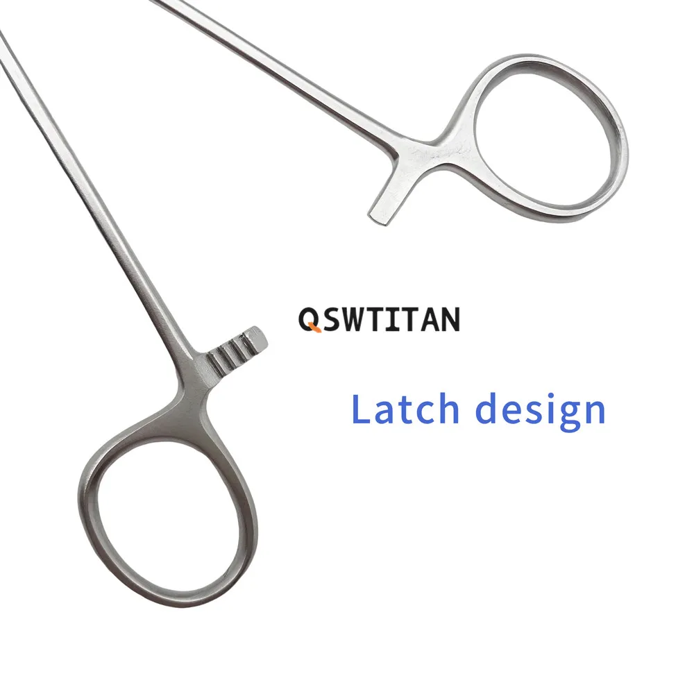 QSWTITAN Soft tissue Holding forceps Bend upwards Straight tissue Pliers Veterinary Orthopedics Instruments