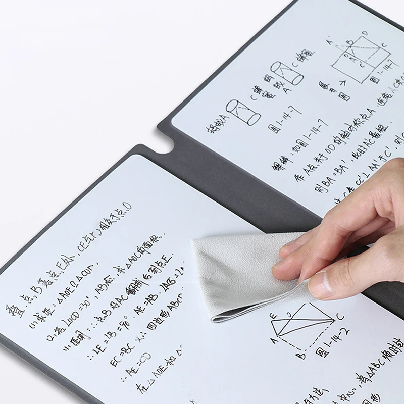 Whiteboard Notebook Set A5 Reusable Whiteboard Notebook Book With Free Whiteboard Pen Erasing Cloth Weekly Planner Portable Notebooks