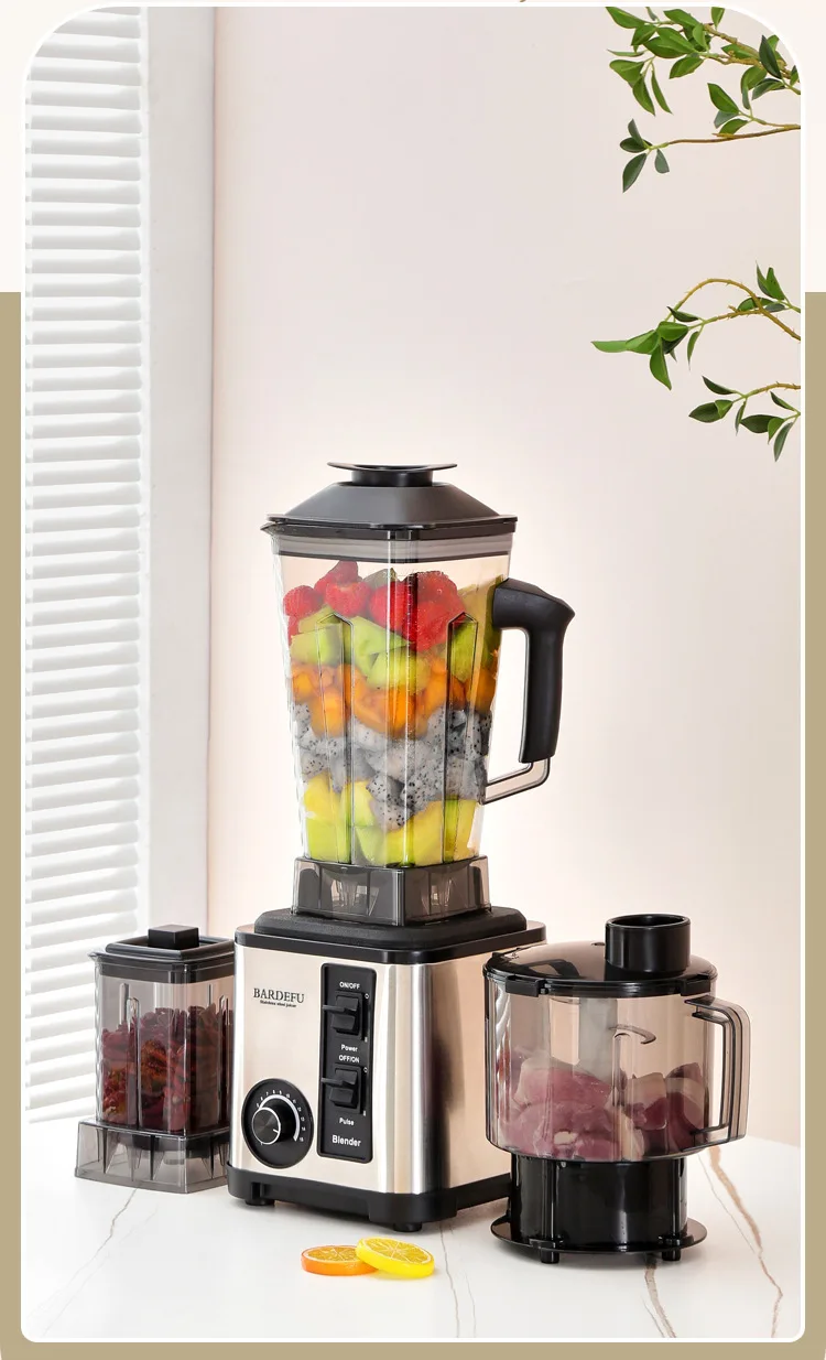 220V 3L 3in1 blender European stainless steel high capacity metal wall breaker Juicer Meat grinder