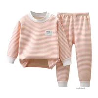Children's Clothing Autumn  Winter Warm Clothes Girls' Long Sleeved Top with Plush Bottom Baby Boys' Top and Pants Set 5