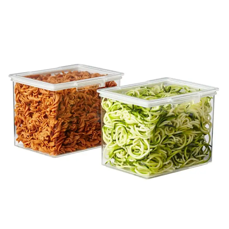 

Canister, Pack of 2, Clear Plastic Food Storage Container Small container Squeeze bottle Food storage containers Glass jars with