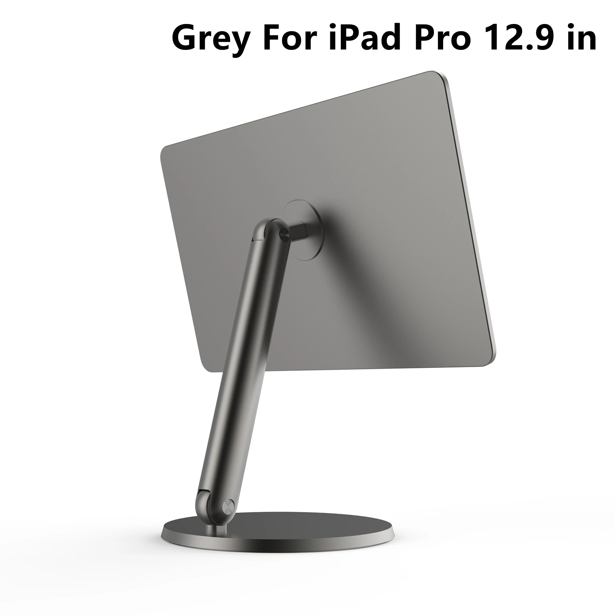 LULULOOK Magnetisch iPad Pro Ständer, Verstellbarer Faltbarer iPad 12.9  Ständer, 360° Drehbar Tragbarer Aluminium iPad Halterung für Apple iPad Pro