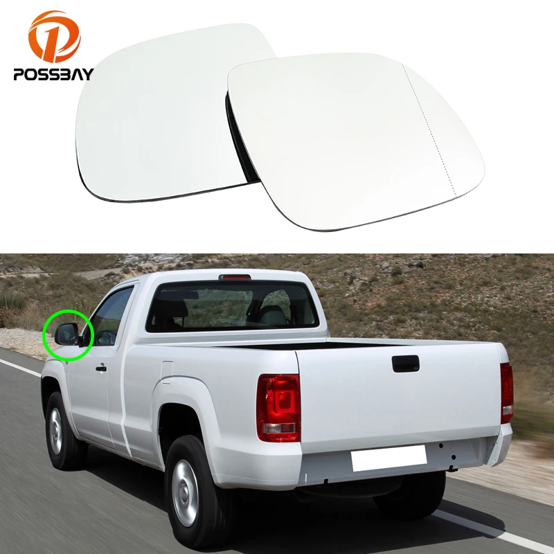 

1 пара левое/правое боковое зеркало заднего вида для VW AMAROK 2010 2011 2012 2013 2014 2015 2016 2017 2018 с подогревом выпуклой основой