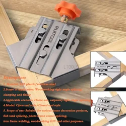 90°Right Angle Clamp Fixing Clips Woodworking Angle Clamps Fixture Durable Carpenter Right Angle Clamp Tool New Woodwork Clamp