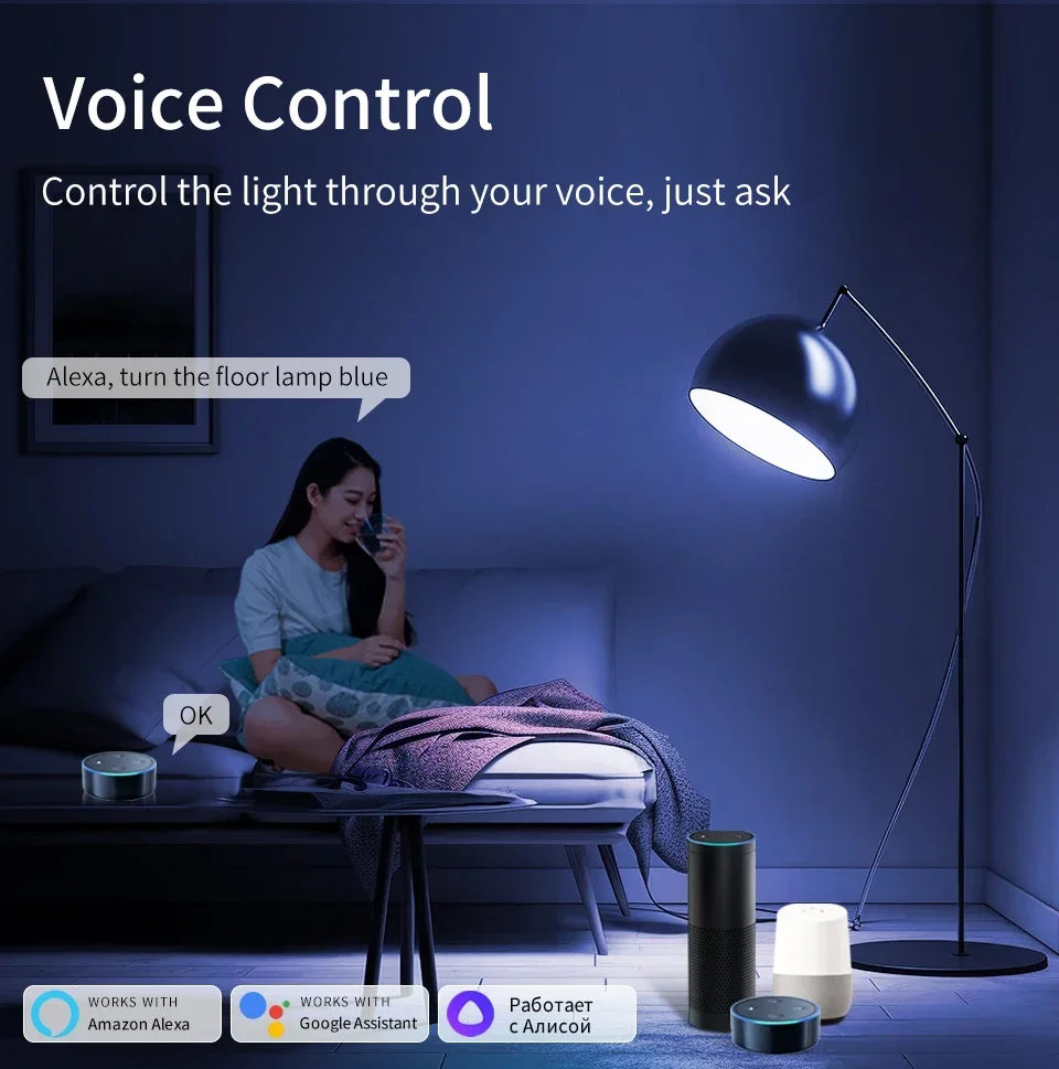Description Picture 4 of item5/7/9W GU10 WiFi Smart Bulb RGB Colour Dimming 2700-6500K Eye Protection Cozylife APP Control Alexa Google Home Indoor Lighting