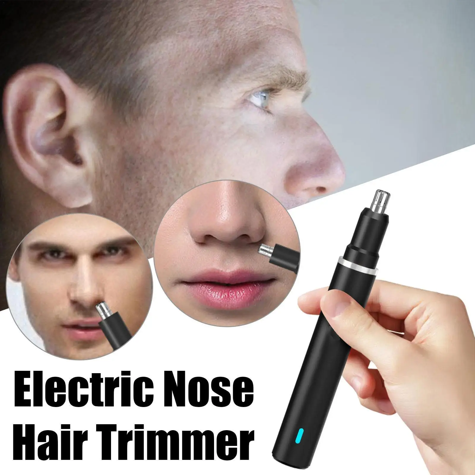 Electric Nose Hair Trimmer Men's Rechargeable Clean Nostrils To Remove