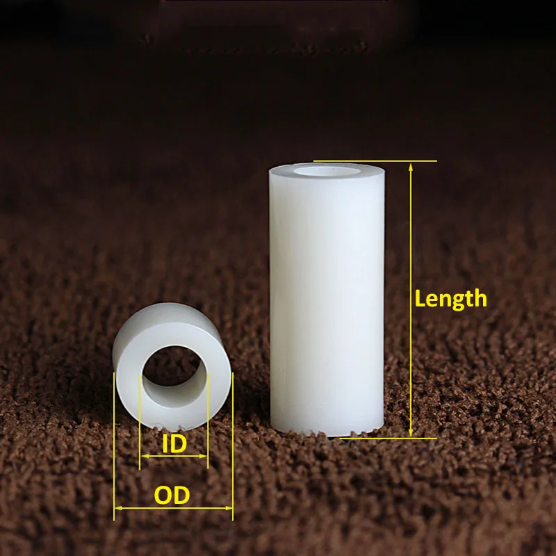 Metal Spacers 90pcs Spacers, Nylon Spacers, M6 M8 Nylon Non-Threaded Column Standoff Rubber Washers - Foto 4