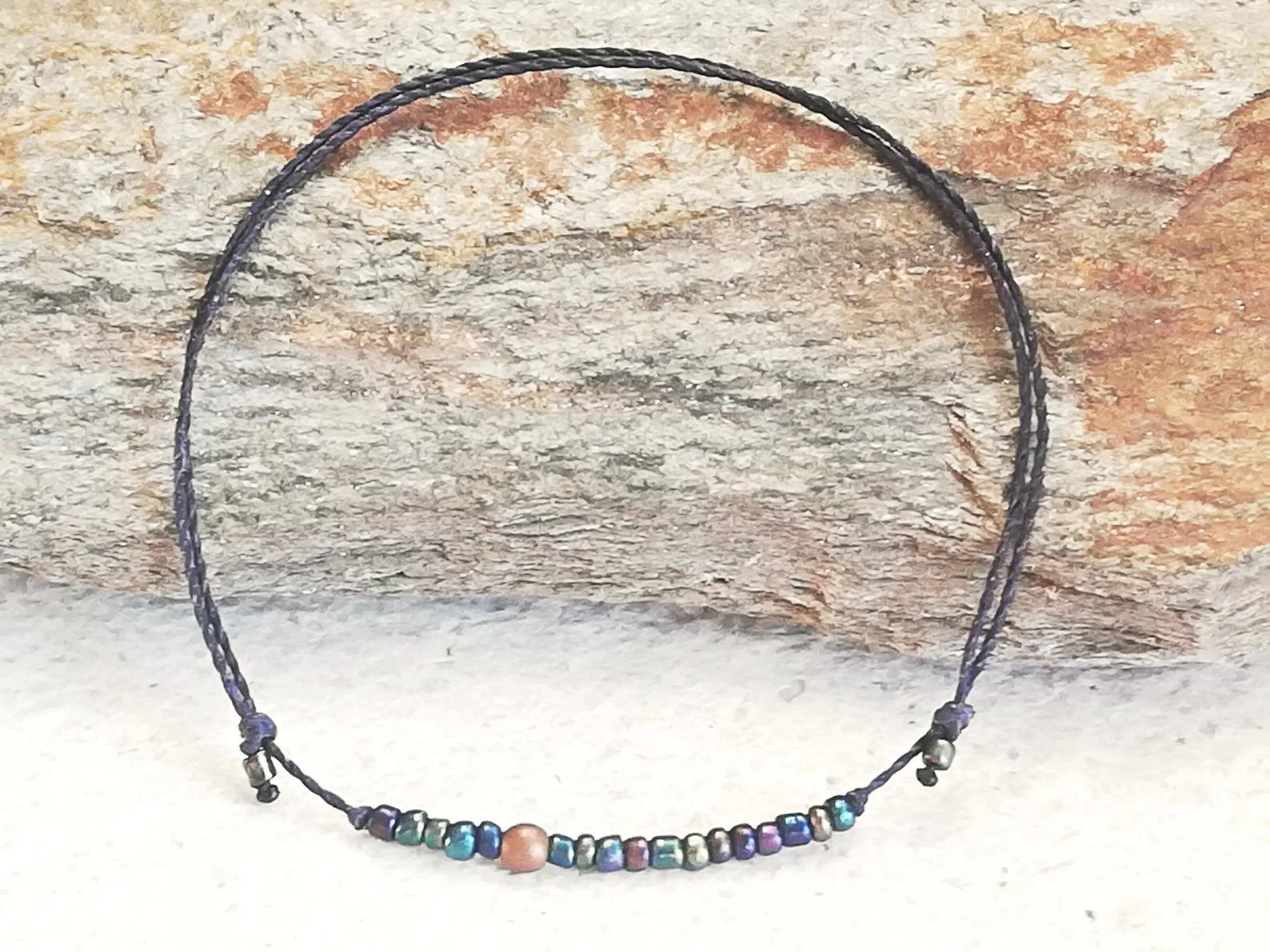 Tobillera-surfista-ajustable-pulsera-de-tobillo-diaria-Simple ...
