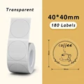 Clear Round 40x40mm