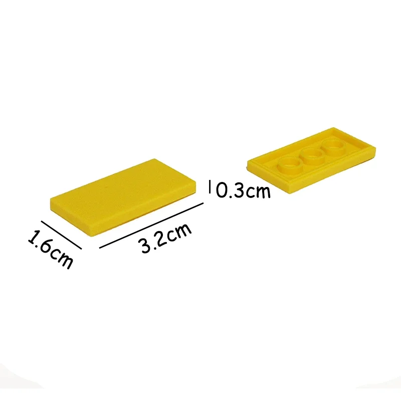 50PCS MOC Assemble Particles 87079 Size 2x4 Bricks Flat Tile Smooth 2*4 Building Blocks DIY Educational Creative Toy for Kids 2