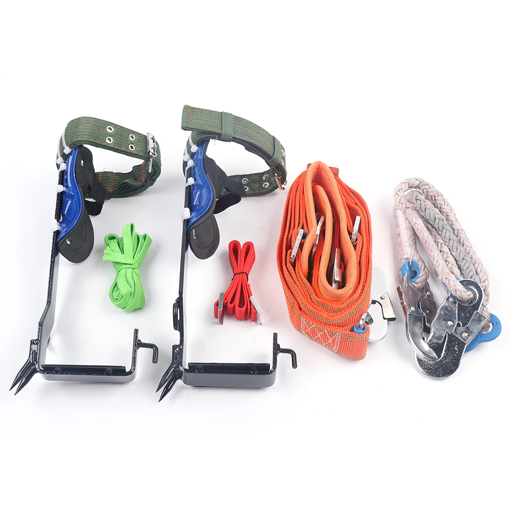 Tree Pole Climbing Spike Set Safety Belt Straps Portable for Outdoor Fruit  Pick - AliExpress