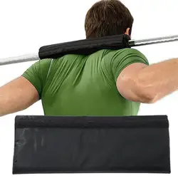 Deluxe Black Oxford Foam Barbell Pad for Neck and Shoulder Protection (Black)
