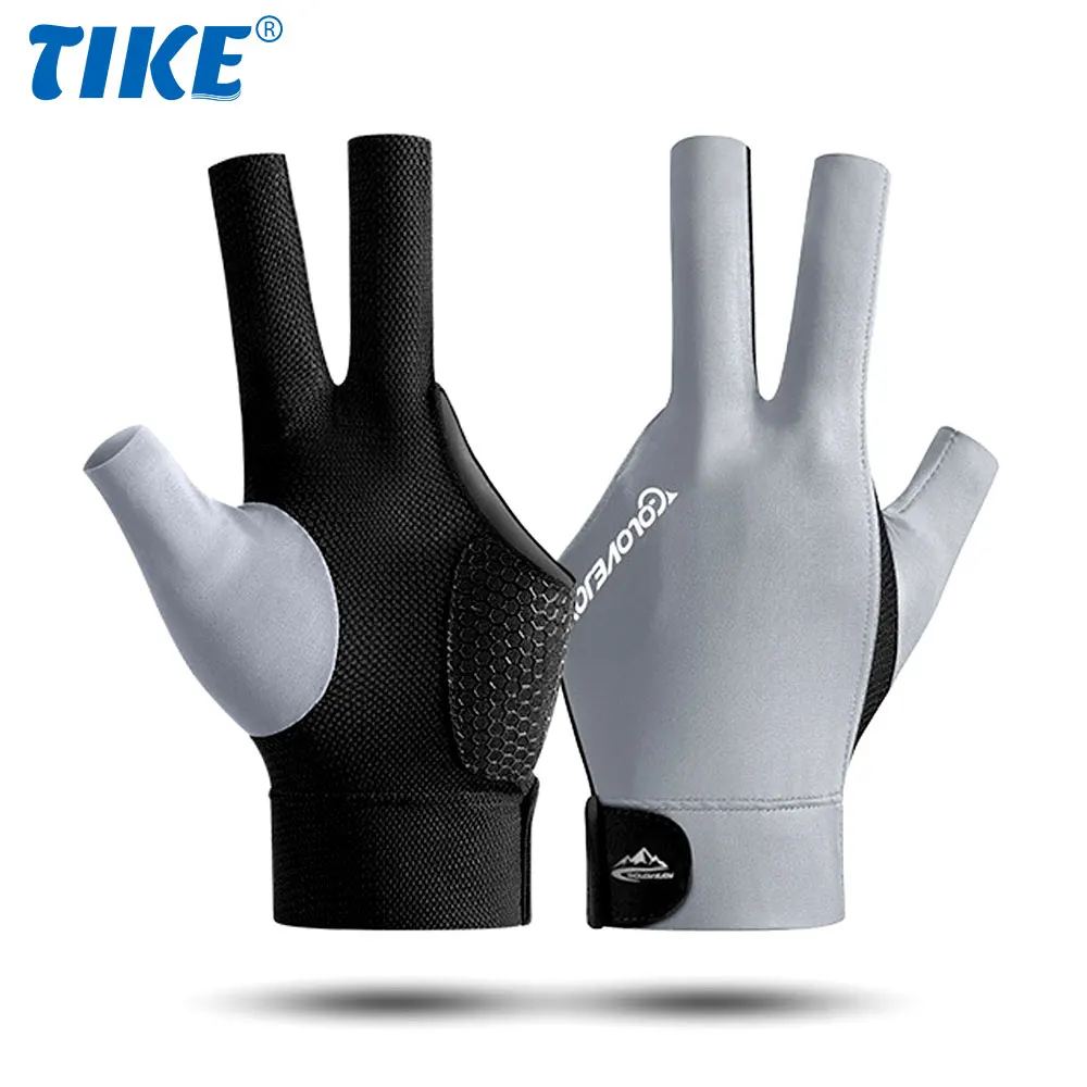 전문 당구 장갑 미끄럼 방지 풀 슈터 오픈 3 손가락 장갑, 고품질 당구 액세서리, 1 개