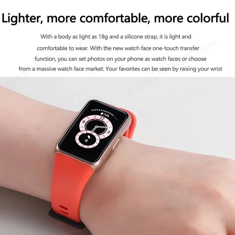 Original Huawei Band 6 Smart Band Blood Oxygen 1.47'' Screen Heart Rate Tracker Sleep Monitoring Smart Sports Bracelet 2