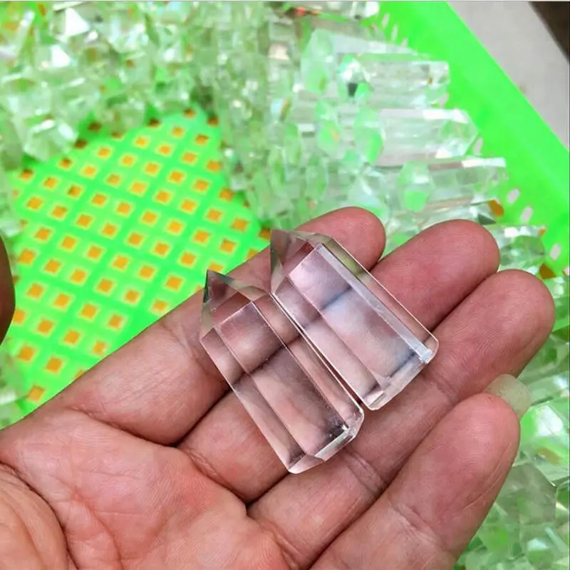 30-40mm Natural White Clear Quartz Crystal Point Wand Obelisk Reiki Healing Treatment Stone Ore Rock Ornament Home Decor Craft 4