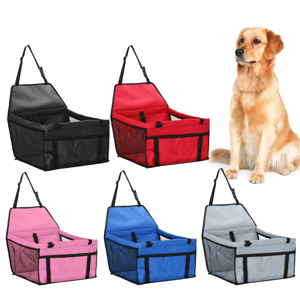Portable Dog Car Carrier Durable Material Pet Safety Seat Adjustable Strap Detachable and Washable for Small Medium Dog Cats Pet