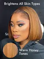 Alipearl cheveux Lagos délié met en évidence miel blond droit coupe émoussée 13x6 court Bob dentelle frontale perruque de cheveux humains 3