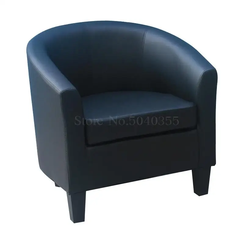 European fabric single sofa chair Internet cafe coffee small sofa hotel room study computer chair