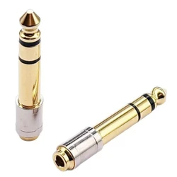 Dual Audio Adapter Kit: Premium 3.5mm to 6.35mm Converter Set for Headphones and Audio Equipment (Stereo)