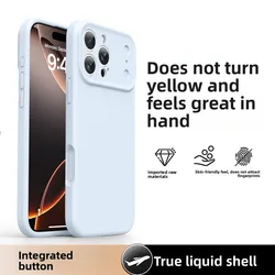 Premium Liquid Silicone Shockproof Phone Case - Soft Protective Cover - iPhone 15 (Sky blue)