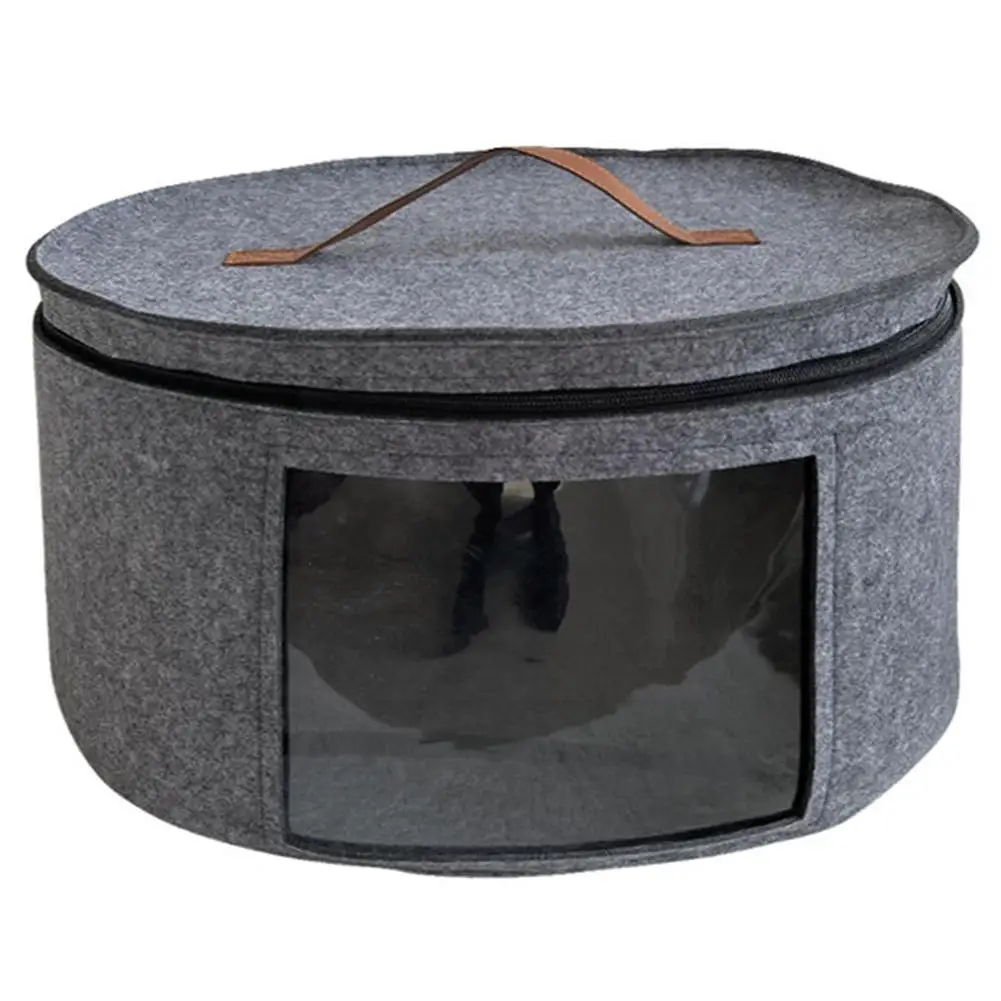 Storage Boxes Round Hats Felt Hat Storage Basket Box Lid Hats Hat