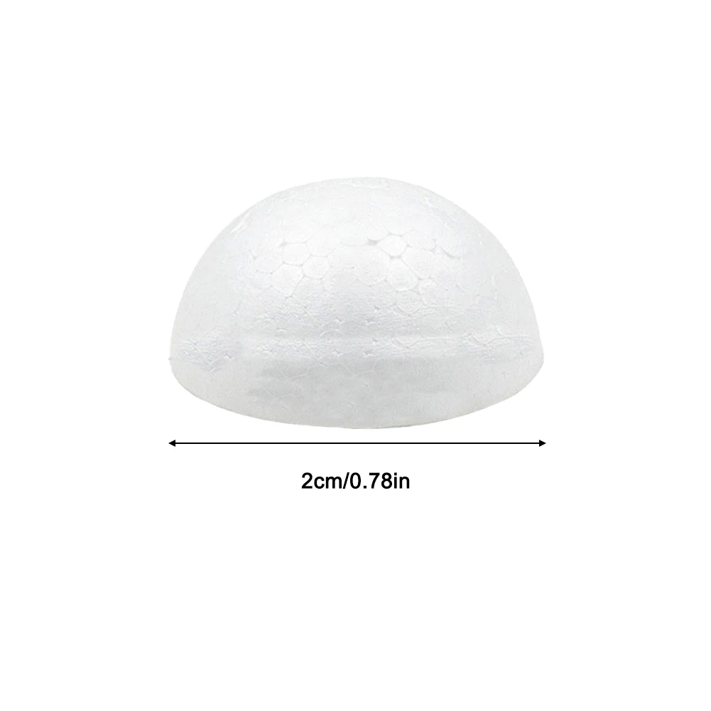 

High Quality Brand New Foam Ball Hemisphere Christmas DIY Decoration Ornaments Parties Scene Wedding White 10pcs