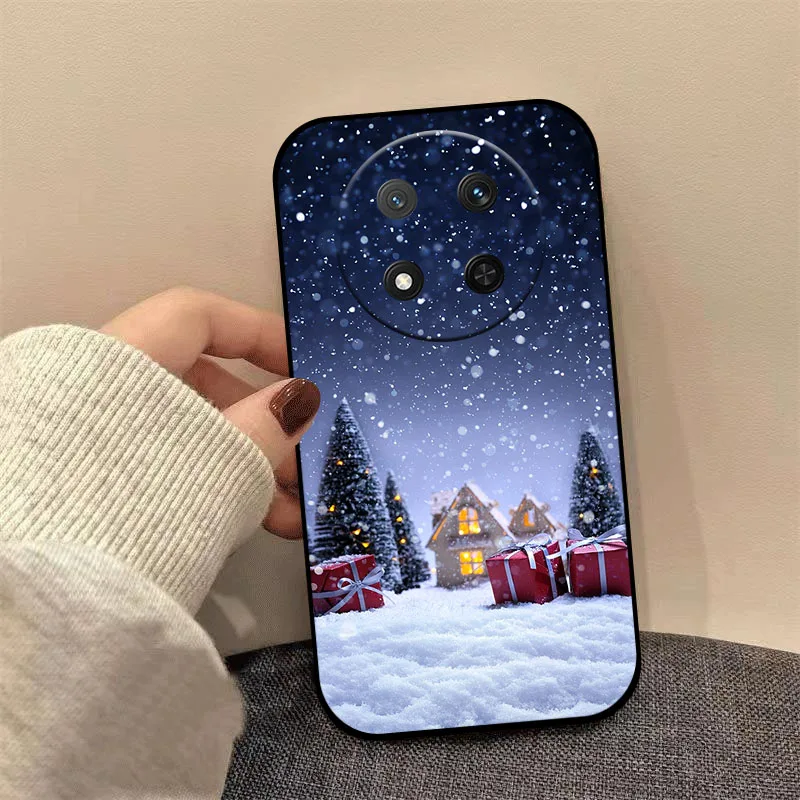 Christmas Style Shockproof Silicone Phone Case with Lens Protection