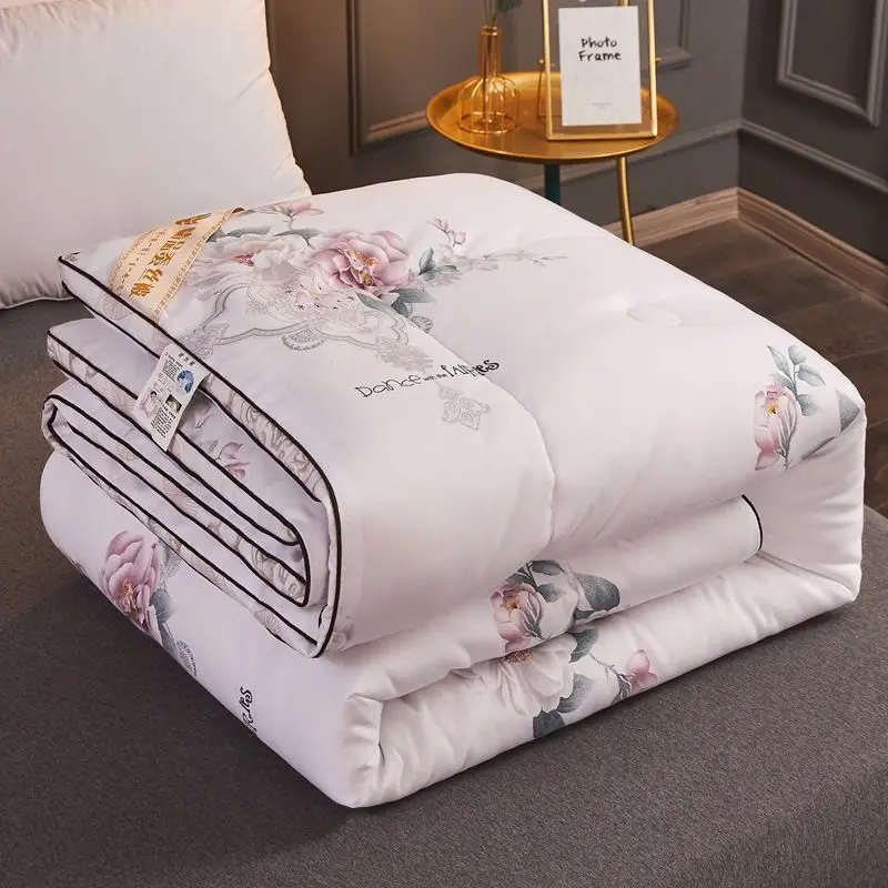 Mulberry Silk Quilt, Air-Conditioning Quilt, Cotton, Spring and Autumn Quilt, Thickened, Two People, Cover the Winter