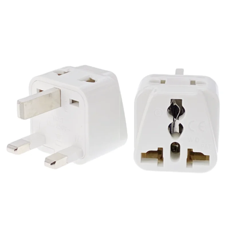 Universal 2 in 1 Russia HK CN US AU EU to UK Travel Plug Adapter 13A Multi-function Italy Swiss India Socket Converter Type G