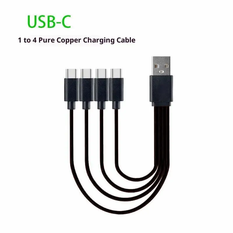 핫세일 1개 4 in 1 멀티 USB C 스플리터 충전 케이블 (화웨이 태블릿, 노트북, PC용) USB 타입 C 고속 충전 데이터 케이블