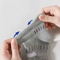 5 paires hommes printemps été automne coton chaussettes de sport maille respirant course basket-ball cyclisme mâle chaussettes courtes ensemble pour hommes 4