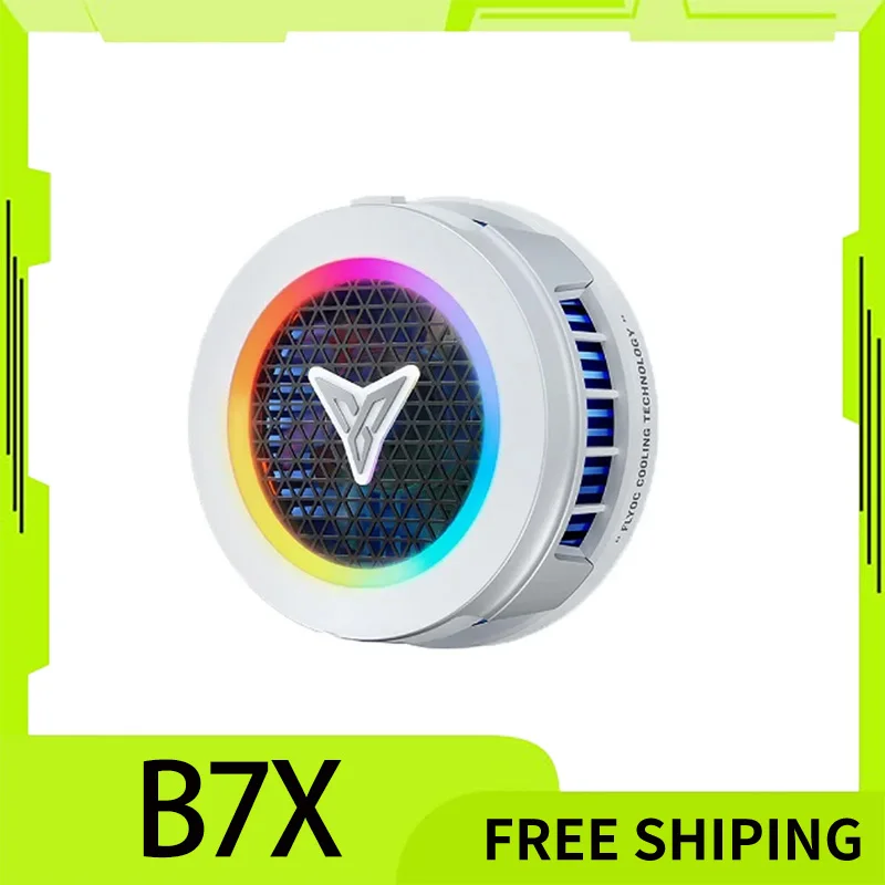 

B7x Flydigi Suction Radiator For Cellphone Rapid Cooling Magnetic Fan System Cooler Fan 30w Usb Heat Sink With Rgb Light Gift