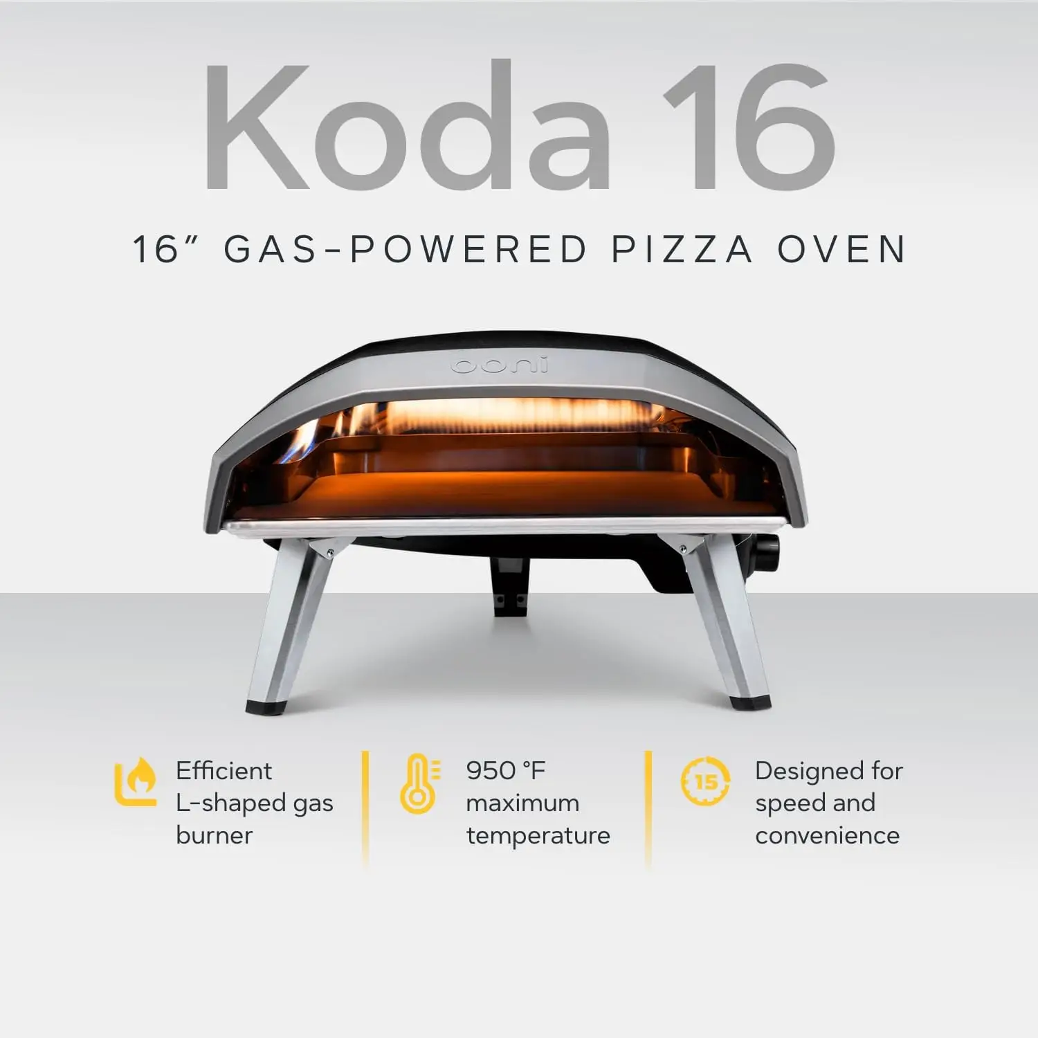 16 Gas Pizza Oven 28mbar Propane Outdoor Pizza Oven Portable Pizza Oven For Fire and Stonebaked 16 Inch Pizzas With Gas Hose 3