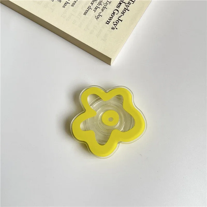 Transparent Glossy Flower Foldable Phone Holder Stand