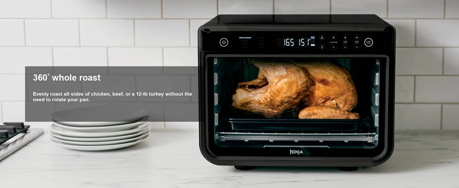 roast chicken, whole roast chicken, large capacity, large countertop oven, roast turkey
