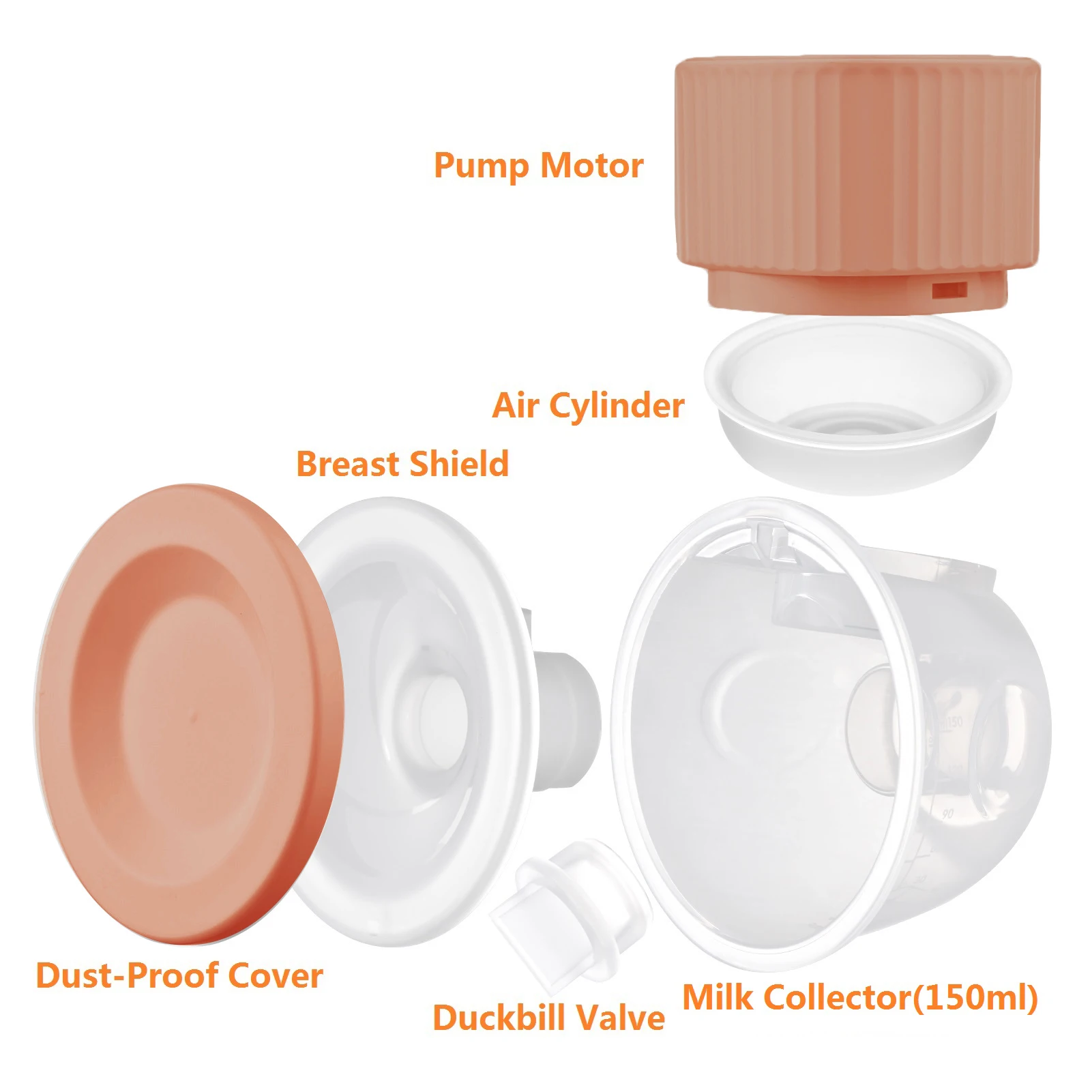 Electric Hands Free Breast Pump Portable Wearable Feeding Device_voghion.com