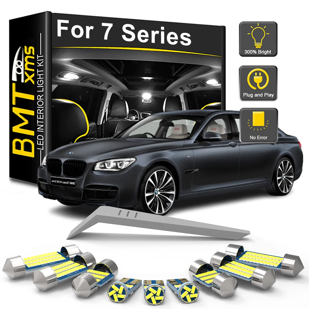 

BMTxms For BMW 7 Series E38 E65 E66 E67 F01 F02 F03 F04 Car LED Interior Light Bulb Kit LED Reading Dome Trunk Lamp Canbus