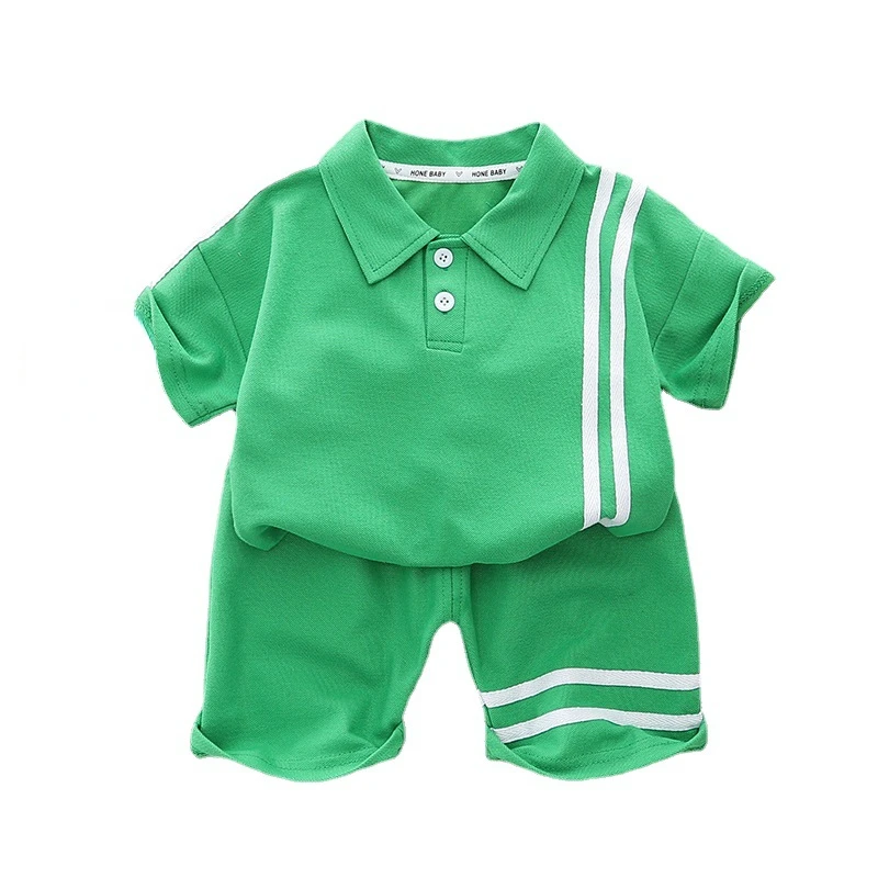 

New Summer Baby Girls Clothes Suit Children T-Shirt Shorts 2Pcs/Sets Toddler Boys Clothing Infant Sports Costume Kids Tracksuits